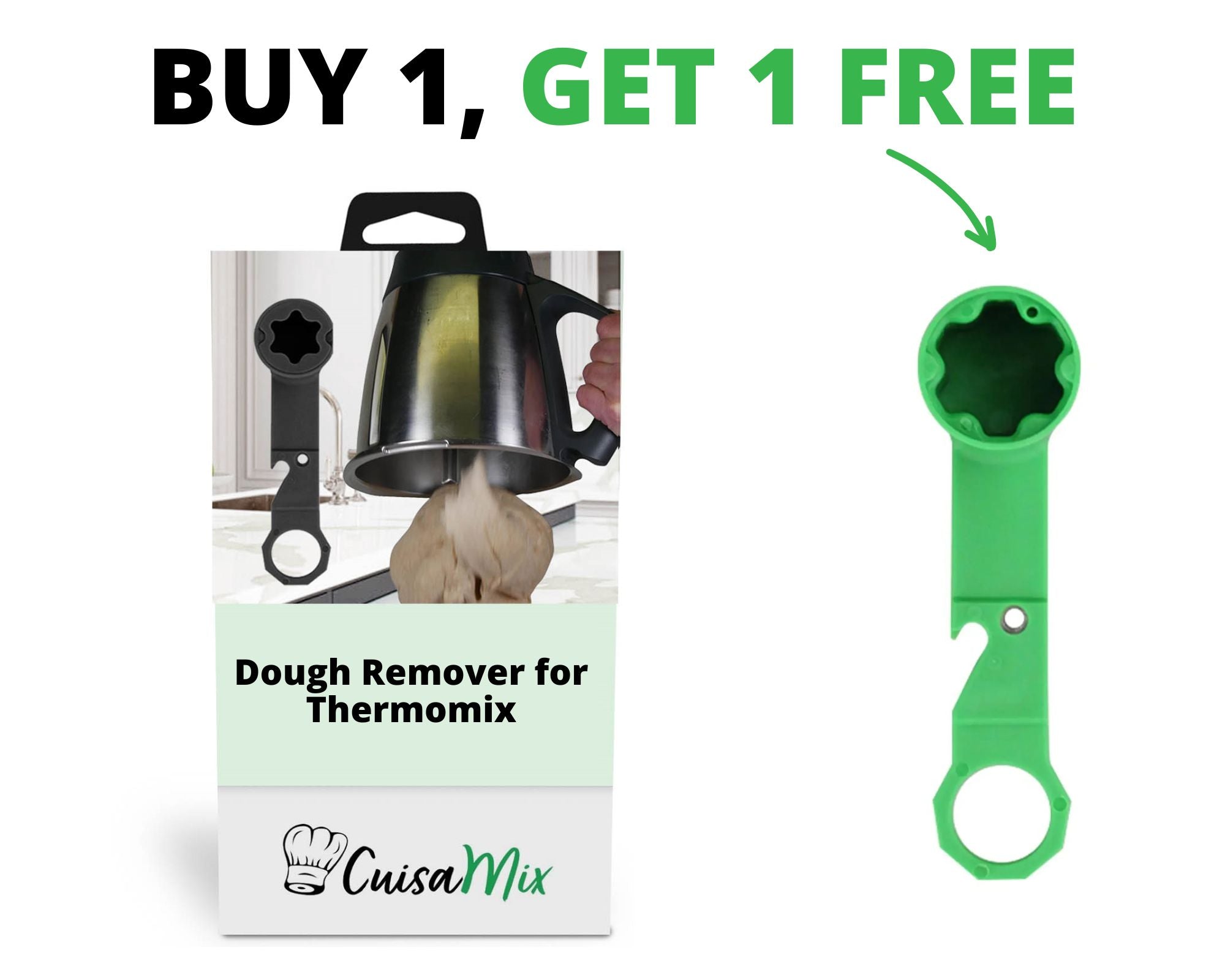 Demoulix - Dough Remover for Thermomix (+ 1 FREE)