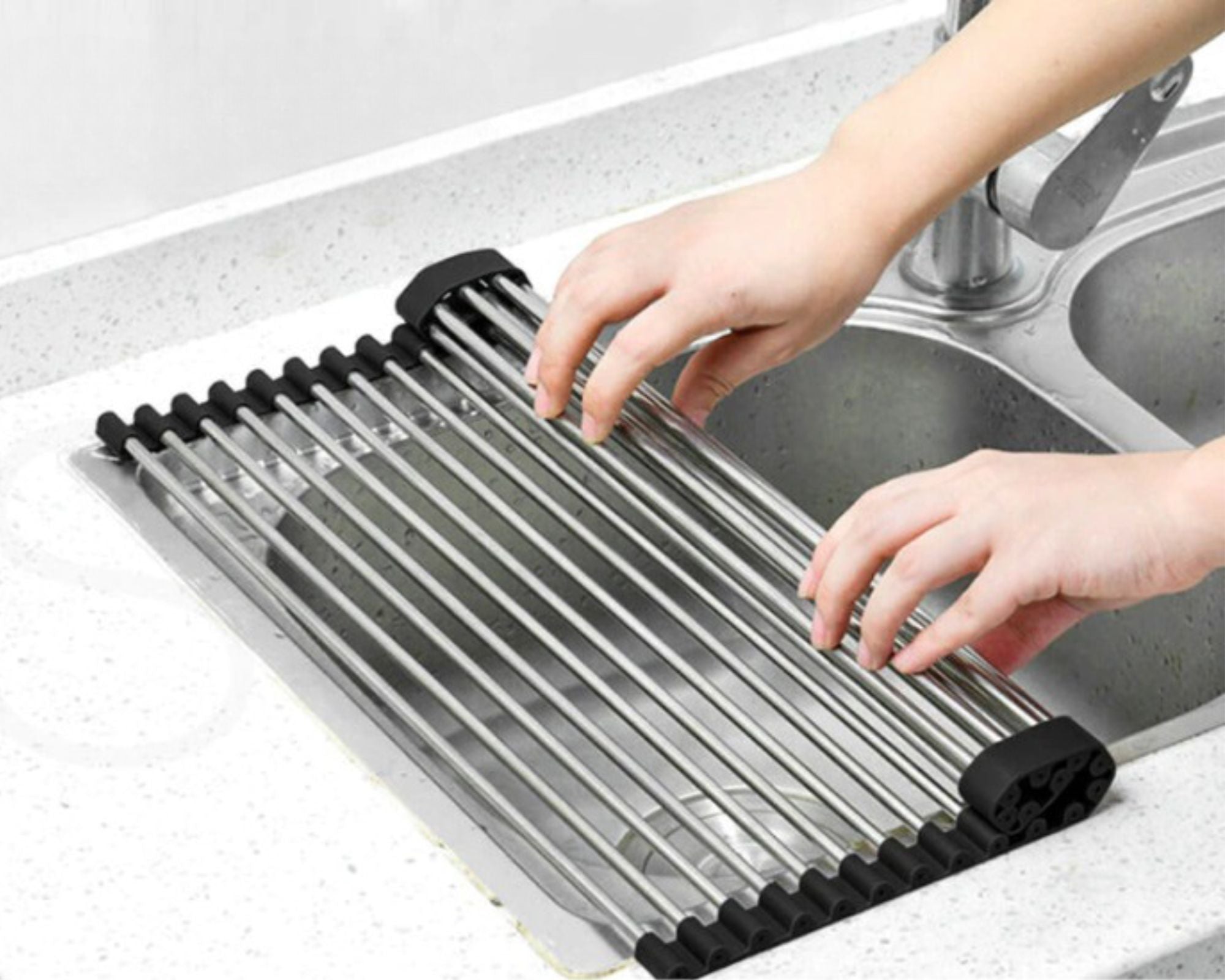 Glix - Roll-Up Dish Drying Rack